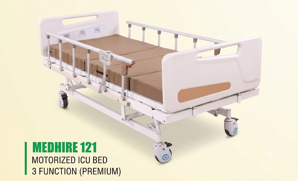 MEDHIRE 102 MOTORIZED ICU BED 5 FUNCTION (PREMIUM)