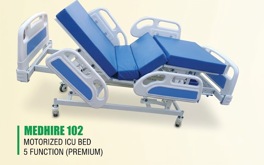 MEDHIRE 102 MOTORIZED ICU BED 2 FUNCTION (PREMIUM)